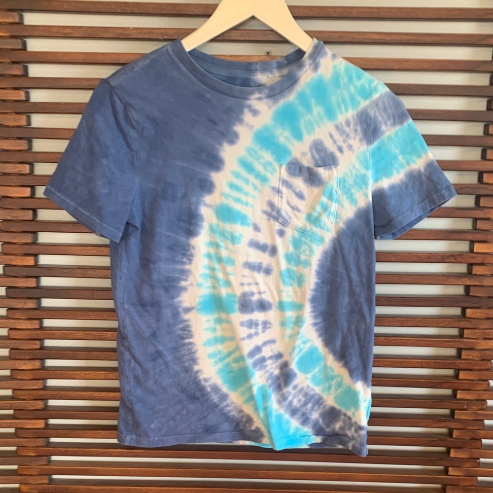 GAP Kids Blue and White Tie-Dye Tee